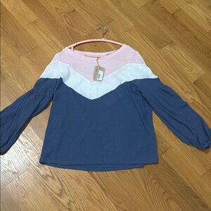 Colorblock Long Sleeve Top
